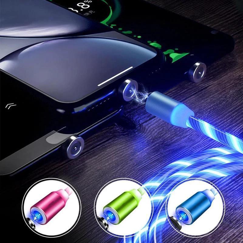 Magnetic USB charging cable with LED by Bowlift