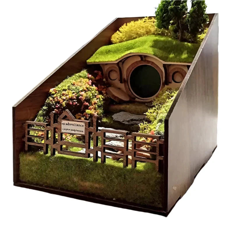 Handcrafted decorative book holders with micro landscape design Bowlift by Bowlift