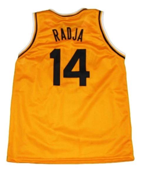 Dino Radja Jersey #14 Jugoplastika Yugoslavia Basketball Yellow by My store basketball