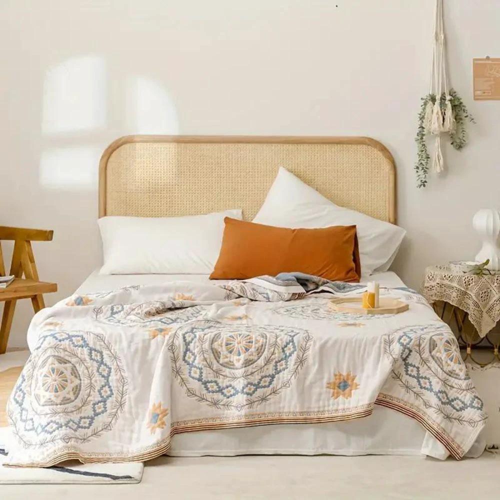Serene Mandala | Cotton Throw Blanket by Casa & Beyond