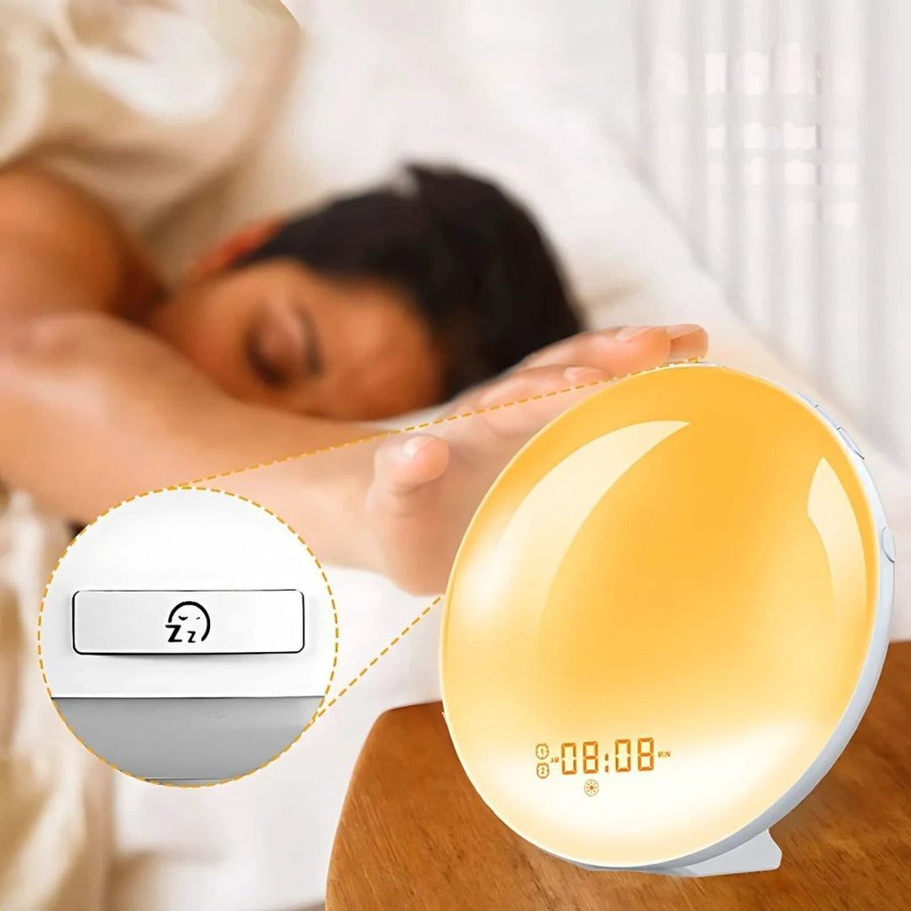 LumiRise | Sunrise Alarm Clock – Natural Wake-Up Light – Ambient Lighting – Ideal for Dark Mornings Bowlift by Bowlift