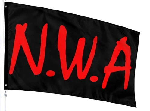 NWA Flag-N W A 3x5 FT Banner-100% polyester-2 Metal Grommets by flagsshop