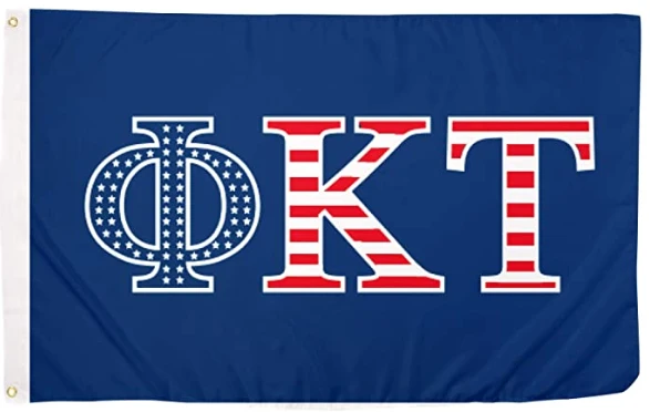 Phi Kappa Tau USA Letter Fraternity Flag -3 x 5 ft Banner-100% polyester-2 Metal Grommets by flagsshop