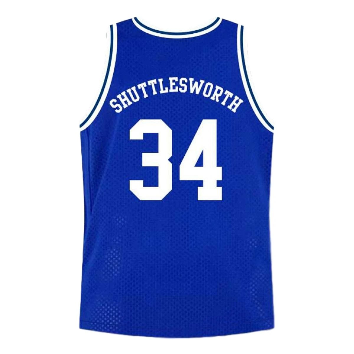 Shuttlesworth Jersey #34 Lincoln High School Ray Allen Basketball Blue by My store basketball