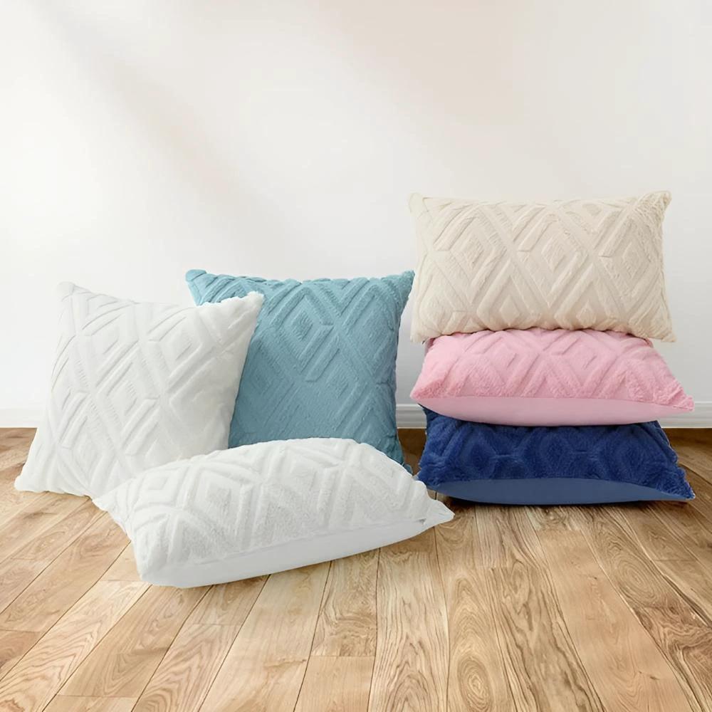 3D Diamond Pattern Cushion Cover by Casa & Beyond
