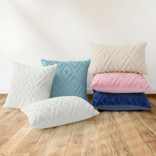 3D Diamond Pattern Cushion Cover by Casa & Beyond