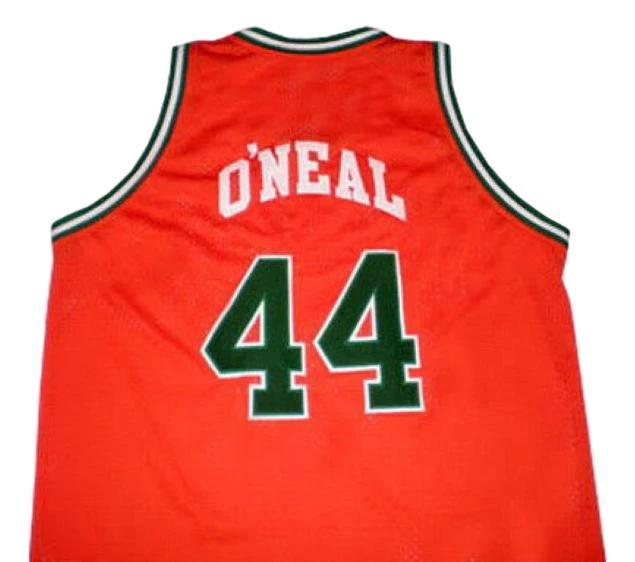 Jermaine O'Neal Jersey #44 Eau Claire High School Basketball Sewn Orange by My store basketball