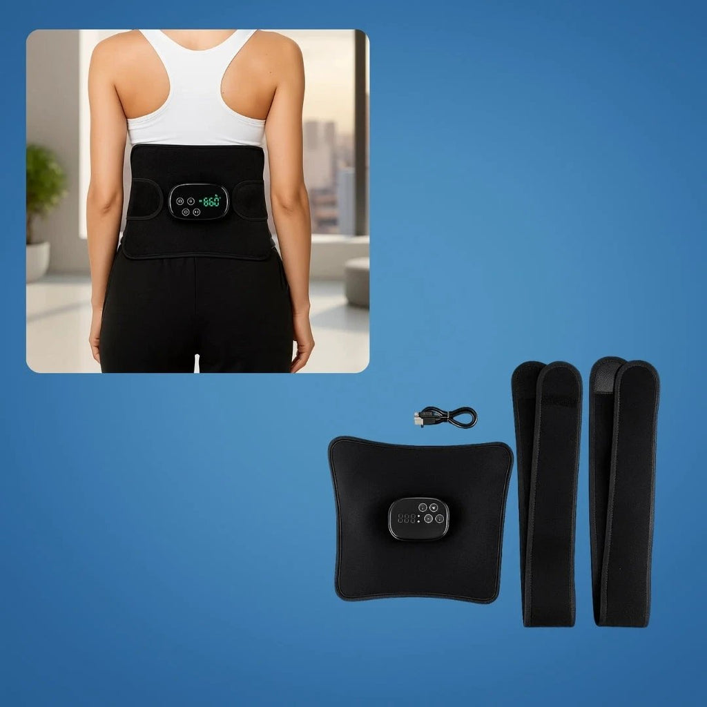 Red Light Therapy & Vibration – Rechargeable Heated Wrap – Eases Back Pain, Stiffness & Muscle Aches Bowlift by Bowlift