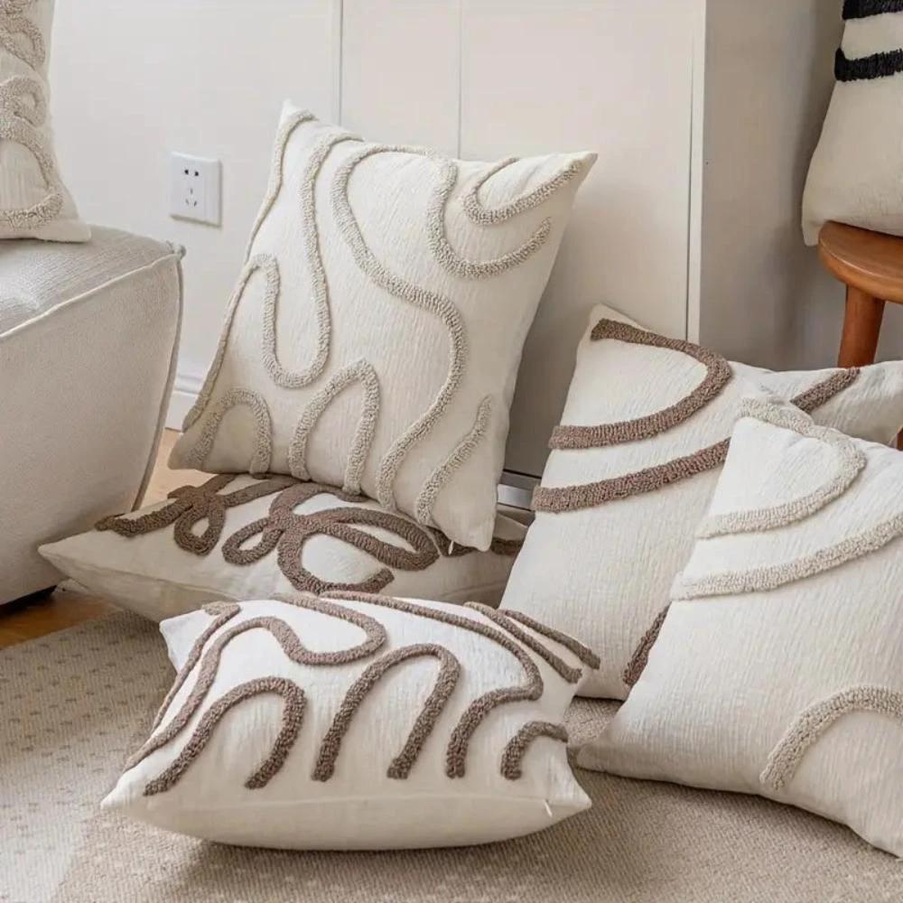 Serene Flow Cushion Cover by Casa & Beyond