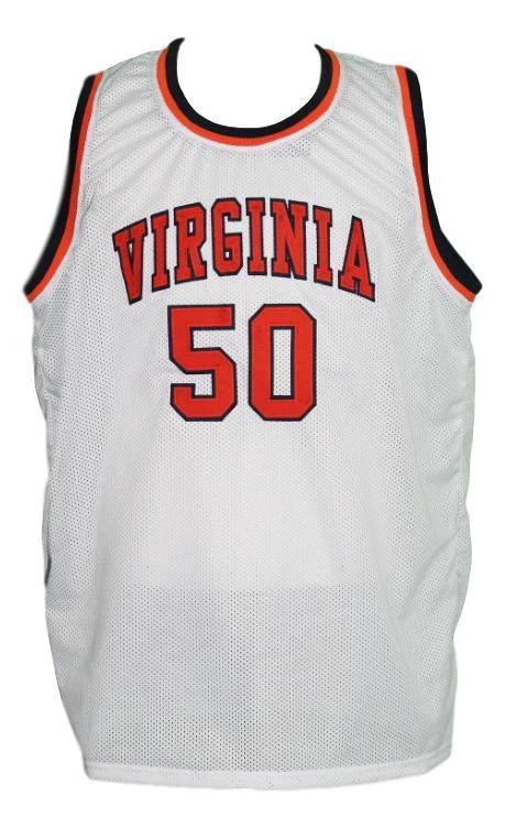 Ralph Sampson Jersey #50 Virginia College Basketball White by My store basketball