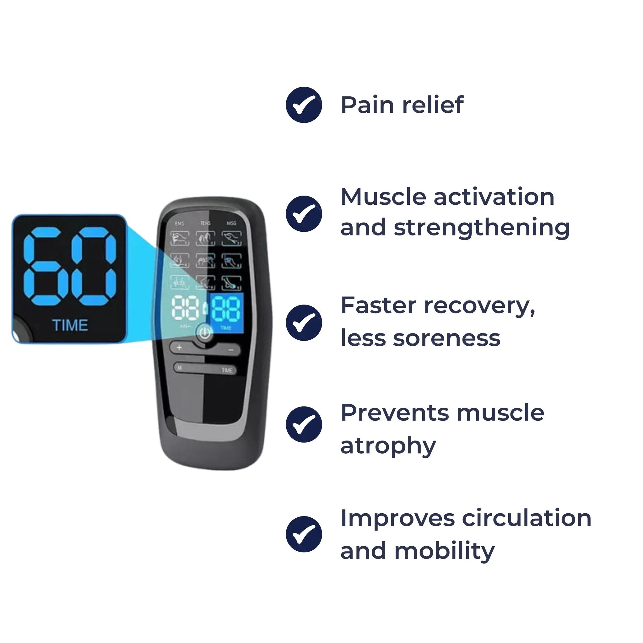 Intense Pain Relief – USB-Powered 10 Pads – Back & Shoulder Discomfort Bowlift by Bowlift