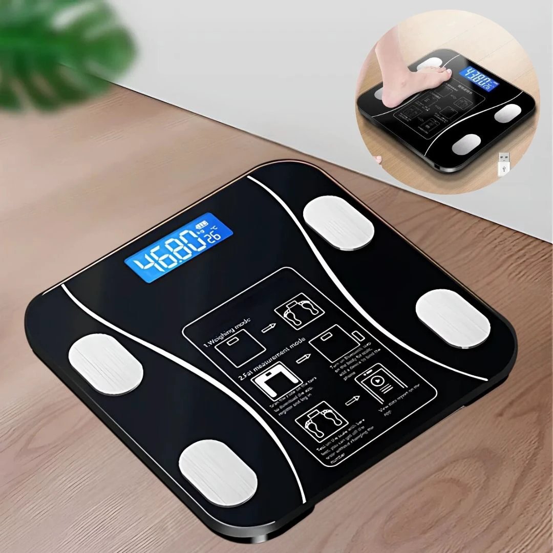 BodyMetrics Smart Body Composition Scale | BMI Fat Scale - Measures Weight - Calculates Body Fat - Tracks Fitness Bowlift by Bowlift
