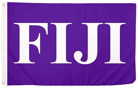 Phi Gamma Delta Letter Fraternity Flag -3x5 ft FIJI Banner -100% polyester-2 Metal Grommets by flagsshop