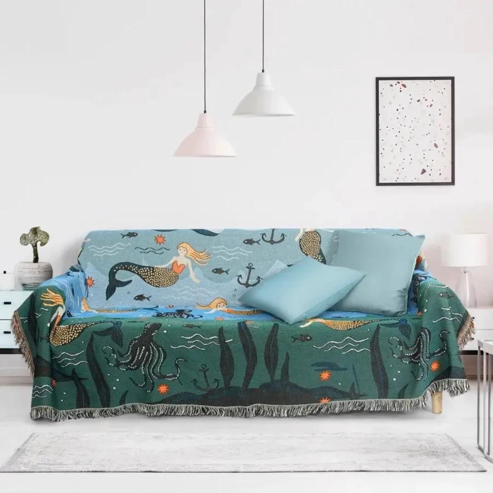 Underwater Mermaid Sofa Cover by Casa & Beyond