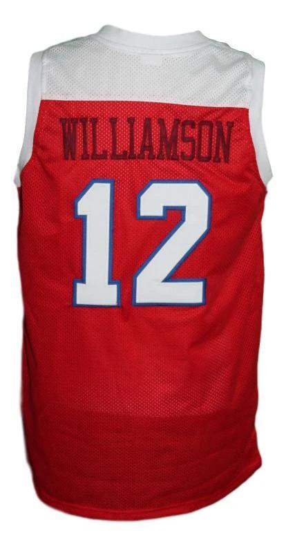 Zion Williamson Jersey #12 Spartanburg Day School Basketball New Red (Copy) by My store basketball