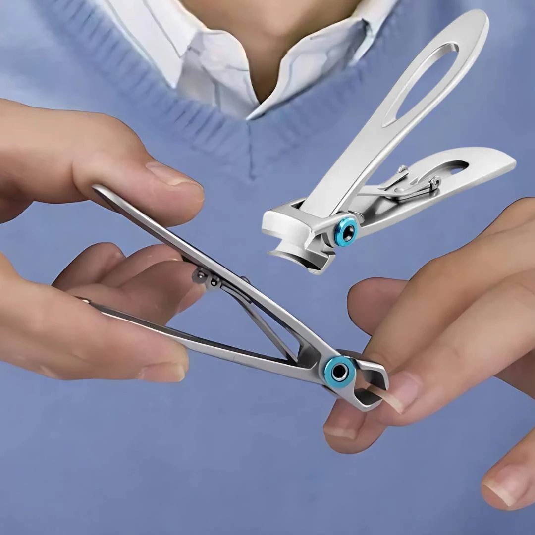 PrecisionTrim Stainless Steel Wide Jaw Nail Clippers | for Thick Nails - Sharp Blades - Ergonomic Design for Easy Nail Clipping Bowlift by Bowlift