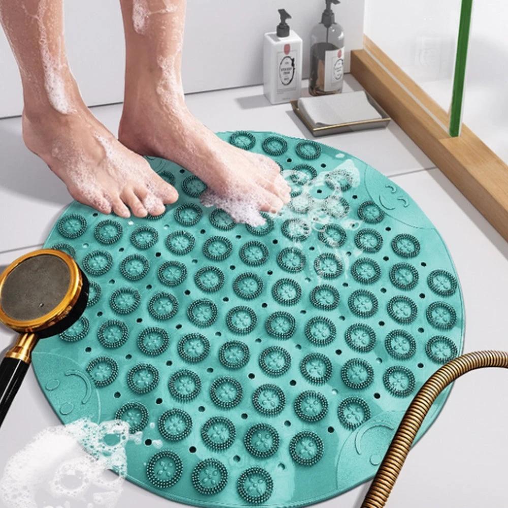 Safe Shower Round Non-Slip Mat by Casa & Beyond