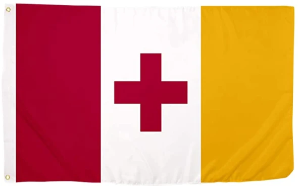 Kappa Alpha Order USA Letter Fraternity Flag-3x5 ft KA Banner-100% polyester-2 Metal Grommets by flagsshop