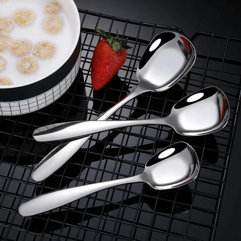 Square Head Stainless Steel Spoon by BowLift