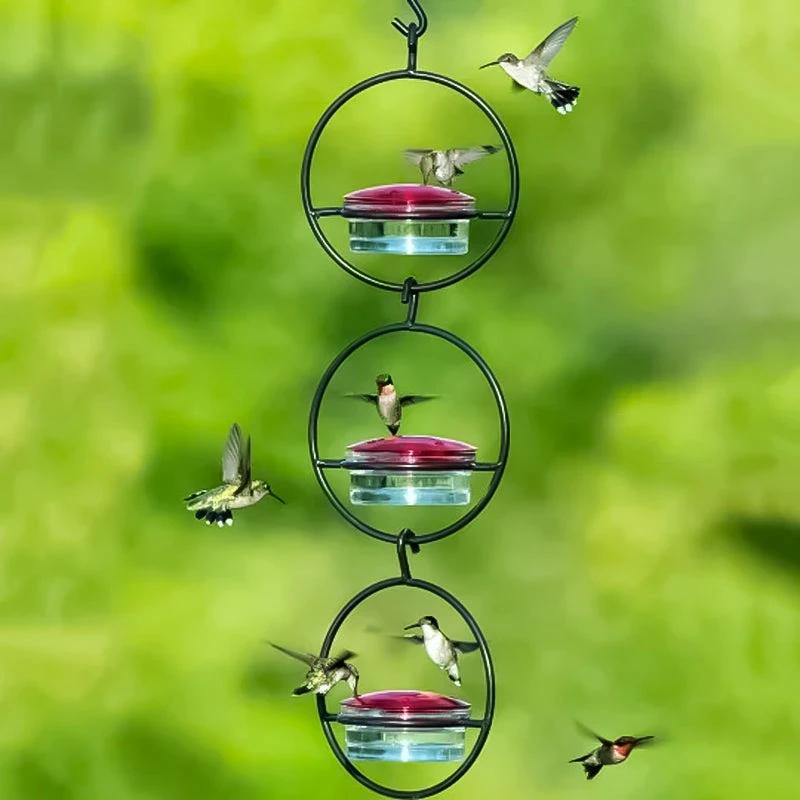 Simple Hummingbird Water Dispenser Made of Metal by BowLift