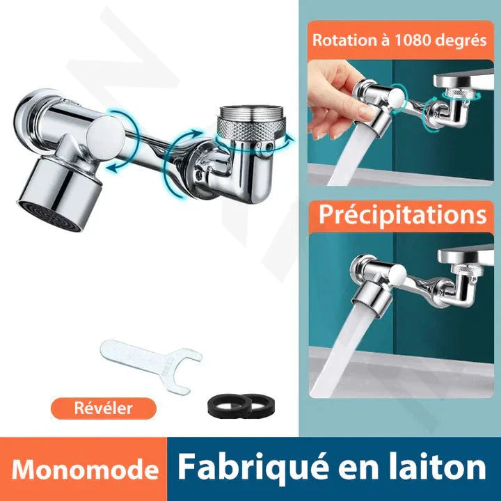 Multifunctional swivel extension faucet by Bowlift