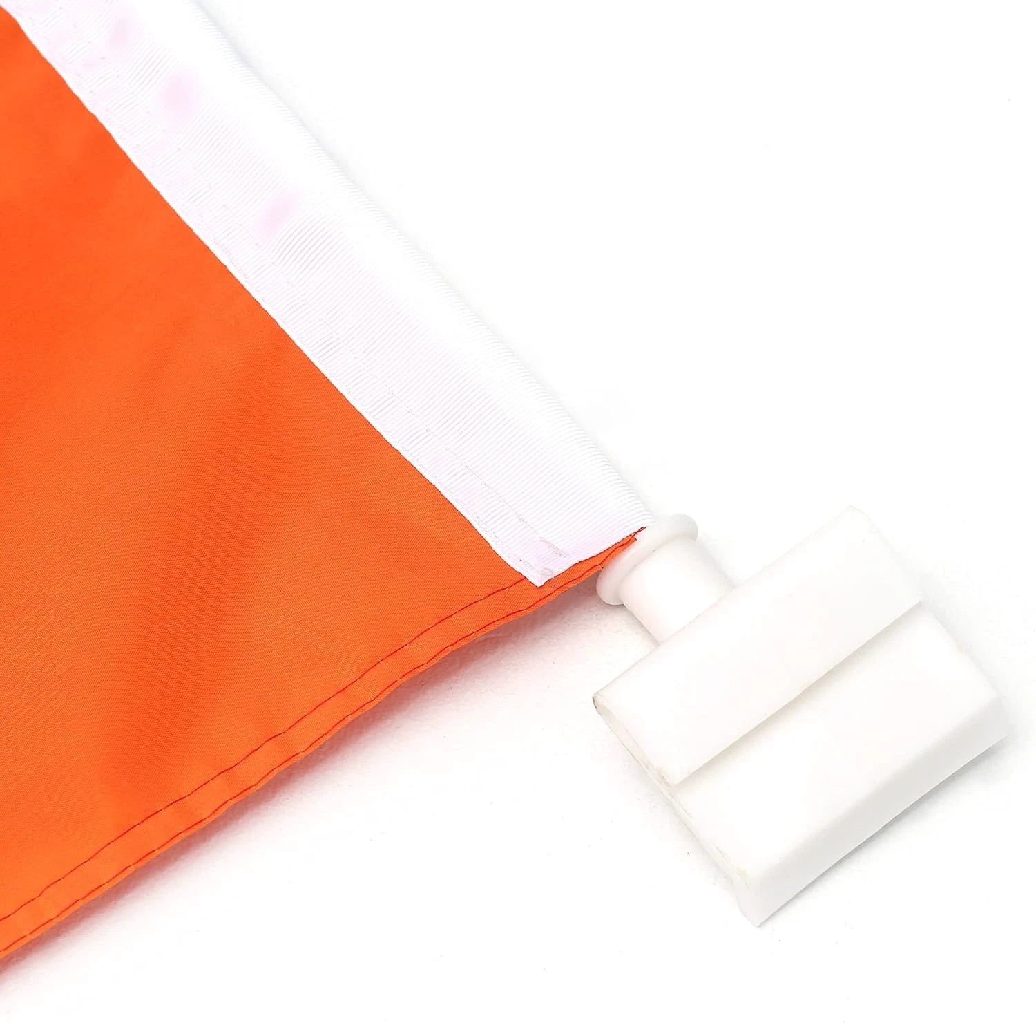 Orange Color Flag Pure Solid Colour Orange Flag and Car Flag Pole Car Window Flag of Orange Color 11X18 Inch(28x46cm) 100% Polyester, Strong White Flagpole by flagsshop