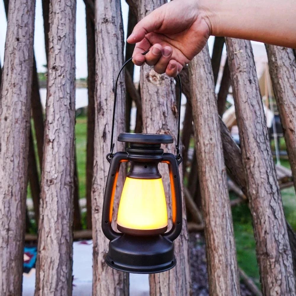 Solar Dimmable USB Camping Lantern by Casa & Beyond