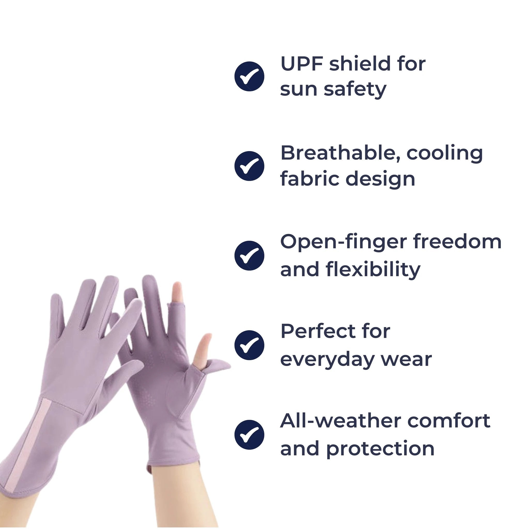 Breathable Cooling Fabric – Open Finger Touchscreen – Lightweight Comfort – Outdoor Driving & Cycling Bowlift by Bowlift