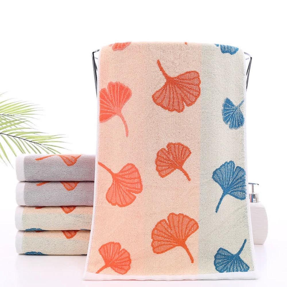 Ginkgo Bliss Cotton Towel by Casa & Beyond