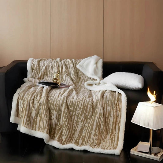 Bark-Inspired Snuggle Blanket by Casa & Beyond