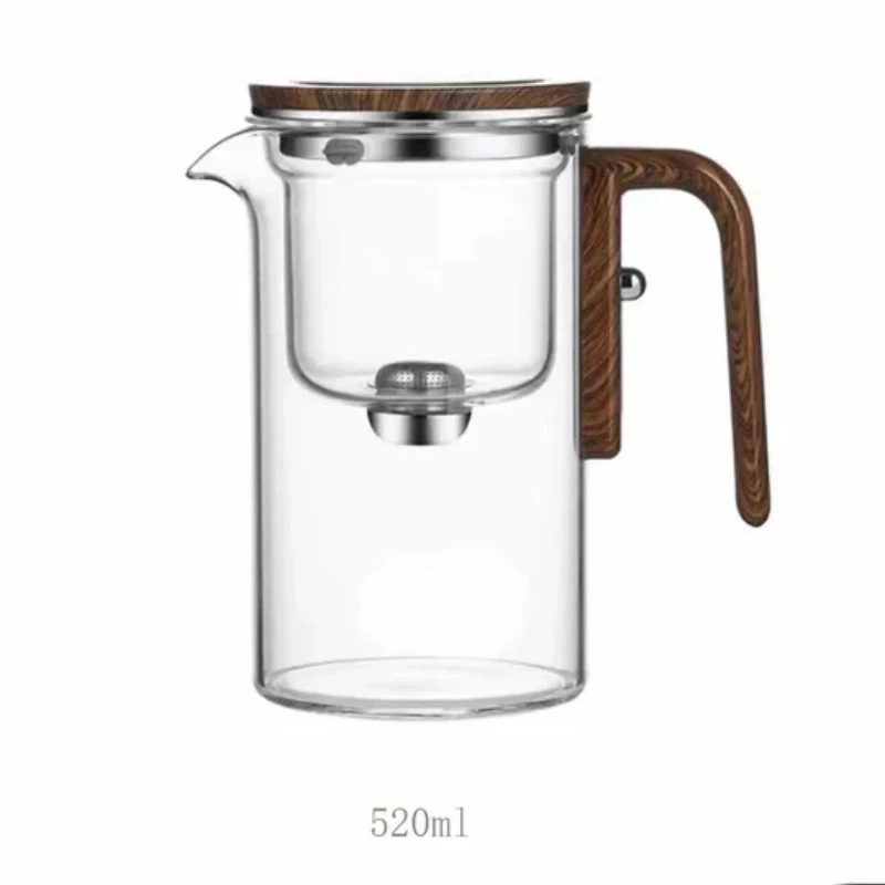 resistant glass teapot with wooden handle – Elegant infusion pot Bowlift by Bowlift