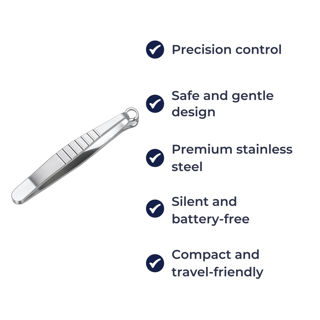 Safe Round Tip Design – Stainless Steel – Precise Grooming for Nose & Face Bowlift by Bowlift