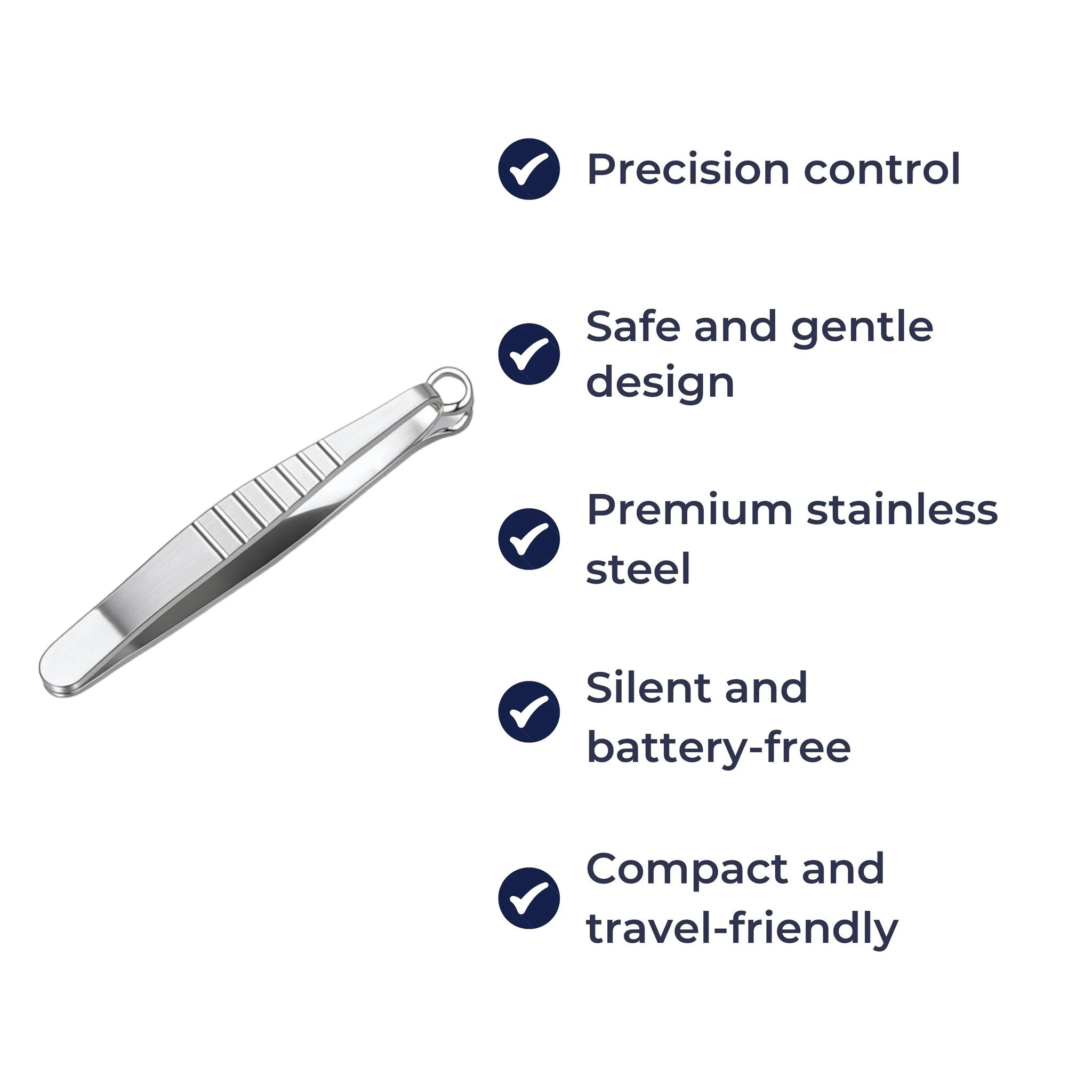 Safe Round Tip Design – Stainless Steel – Precise Grooming for Nose & Face Bowlift by Bowlift