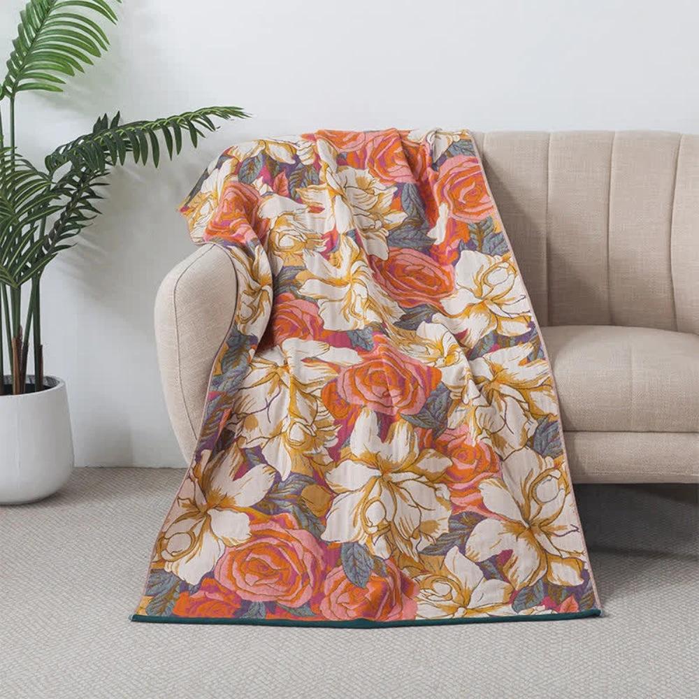 Vintage Rose Cotton Bath Towel by Casa & Beyond