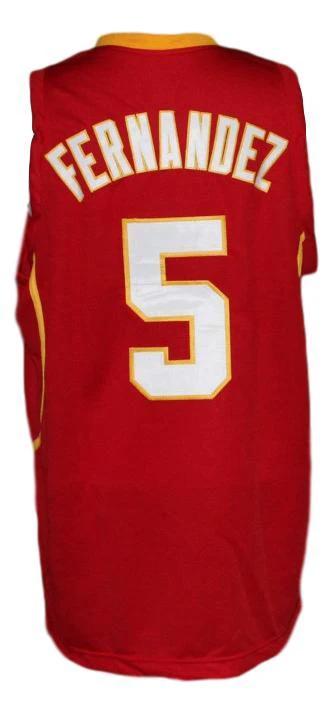 Rudy Fernandez Jersey #5 Team Spain Espana Basketball New Sewn Red by My store basketball