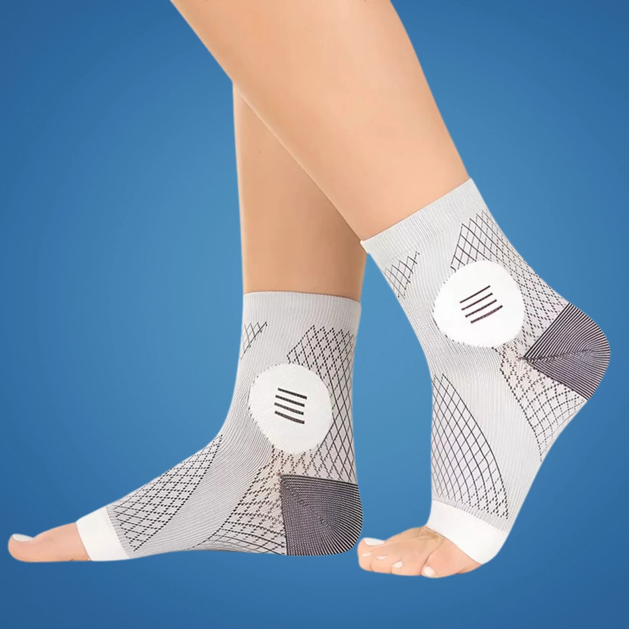 Neurowear | Neuropathy Compression Socks – Graduated 20–31 mmHg – Breathable Toeless Design – All‑Day Relief for Swollen Feet Bowlift by Bowlift