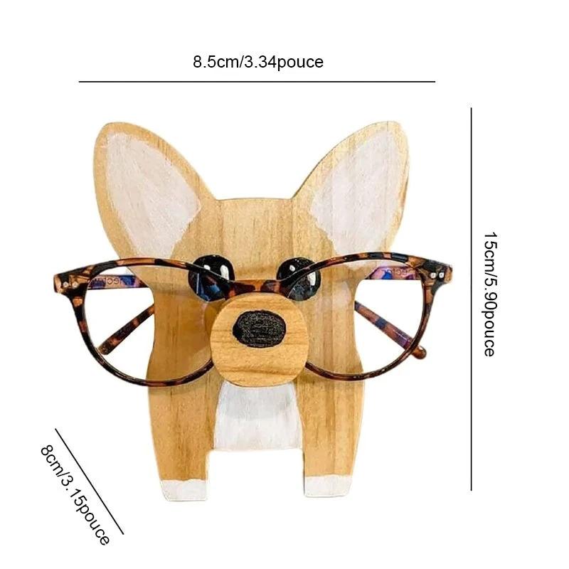 Cute wooden glasses case in animal shape by Bowlift