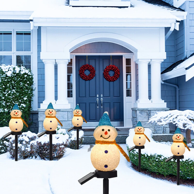 Solar light snowman by Bowlift