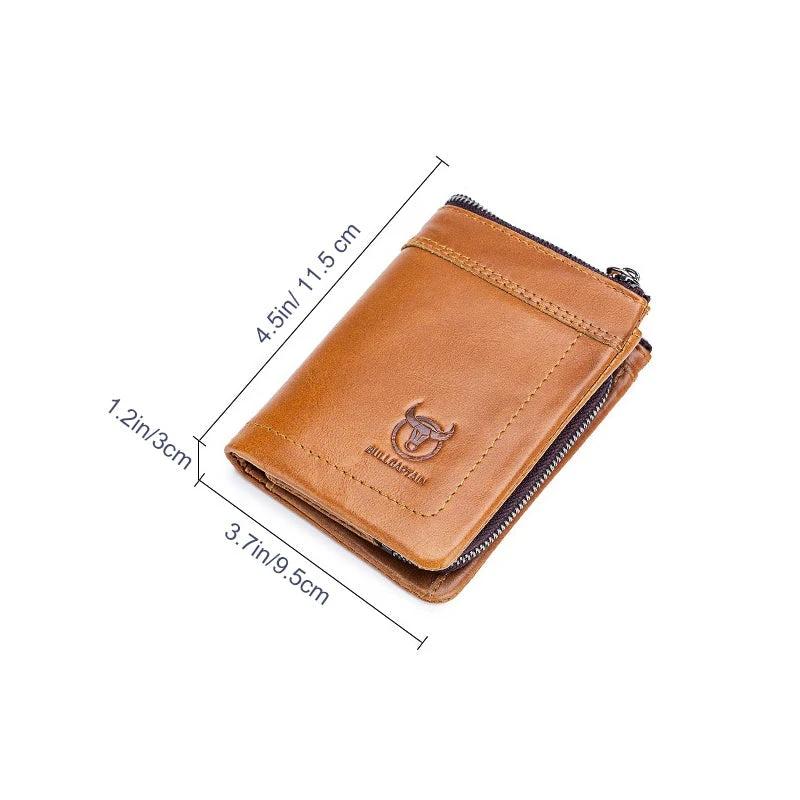 Wallet with multiple compartments Anti-RFID with coin pocket by Bowlift