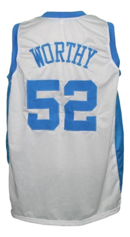 James Worthy Jersey #52 North Carolina College Basketball Sewn White by My store basketball