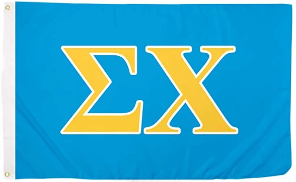 Sigma Chi USA Letter Fraternity Flag-3x5 ft Sig Chi Banner--100% polyester-2 Metal Grommets by flagsshop