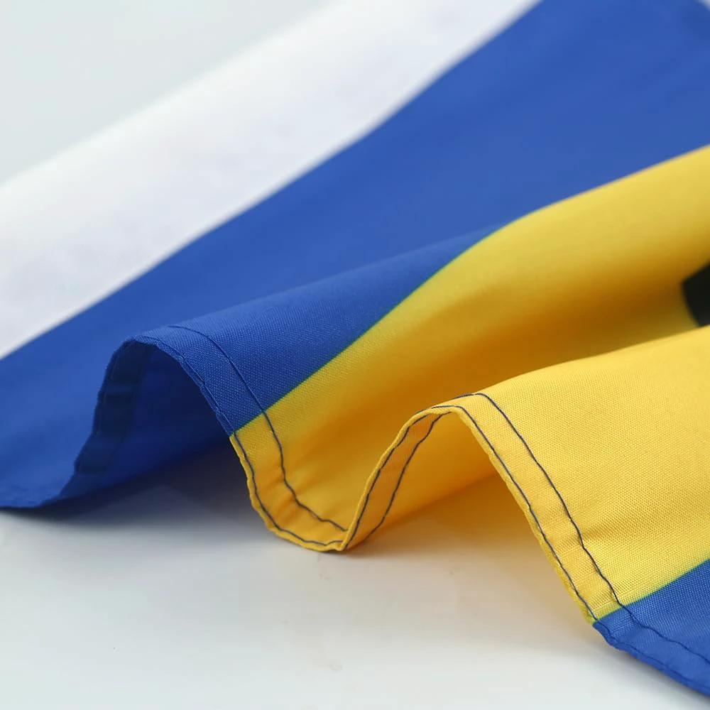 Barbados National Flag Car Window Flag of Barbados 11X18 Inch(28x46cm) 100% Polyester, Strong White Flagpole by flagsshop