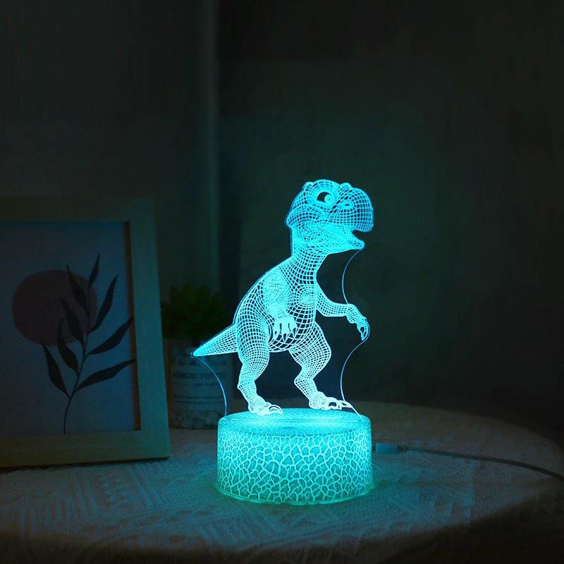 Night light LED color dinosaur with remote control multi-styles by Bowlift