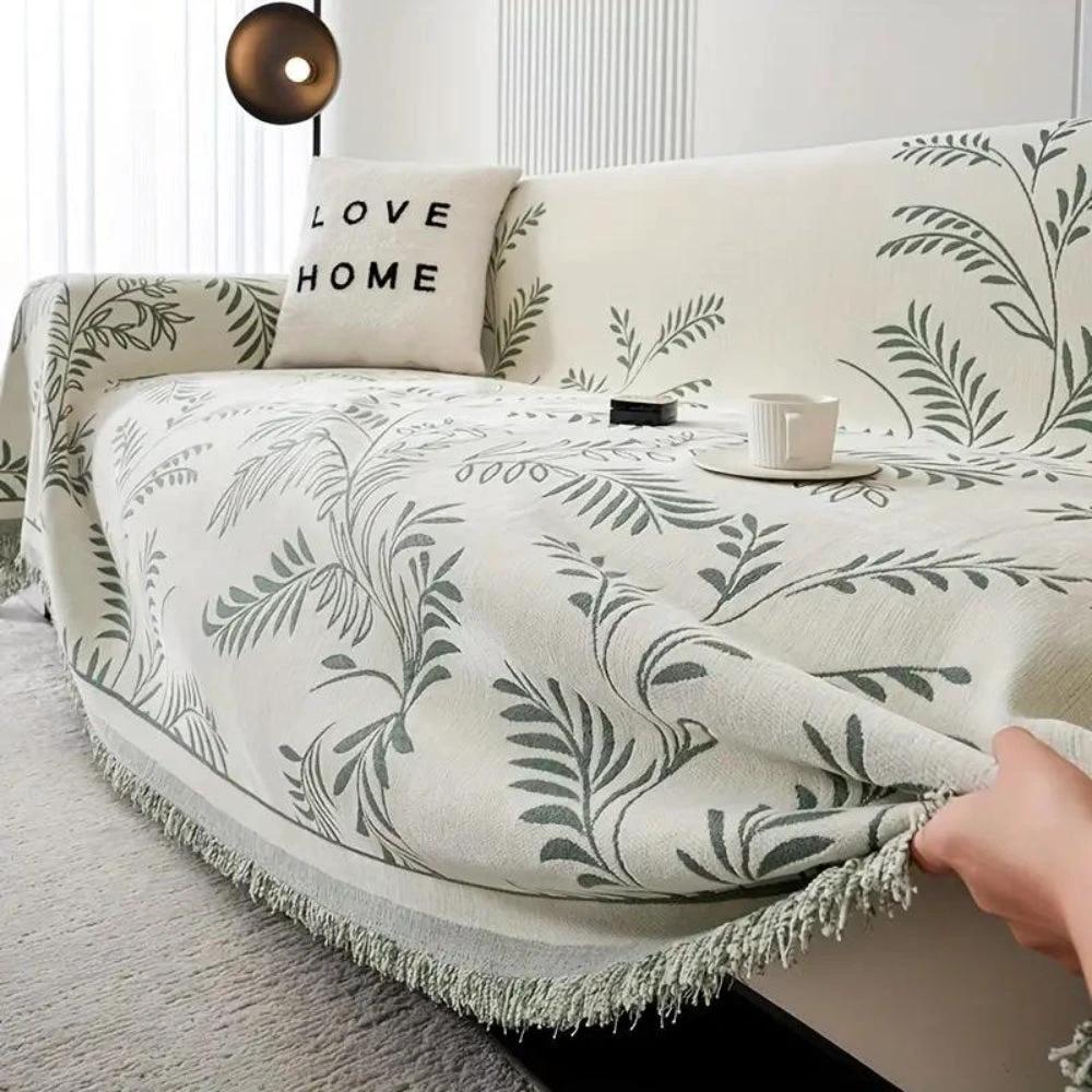 Nature's Embrace Chenille Sofa Cover by Casa & Beyond
