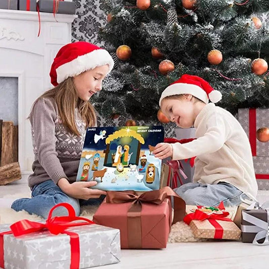 Christmas nativity scene 24 days by Bowlift