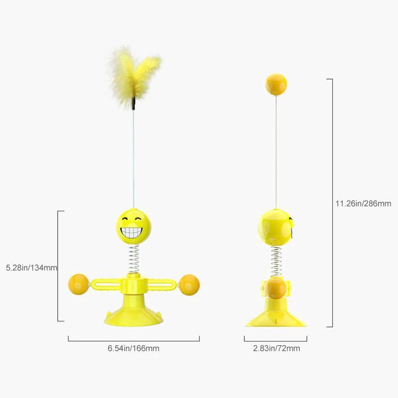Multifunctional spinning toy for cats by Bowlift