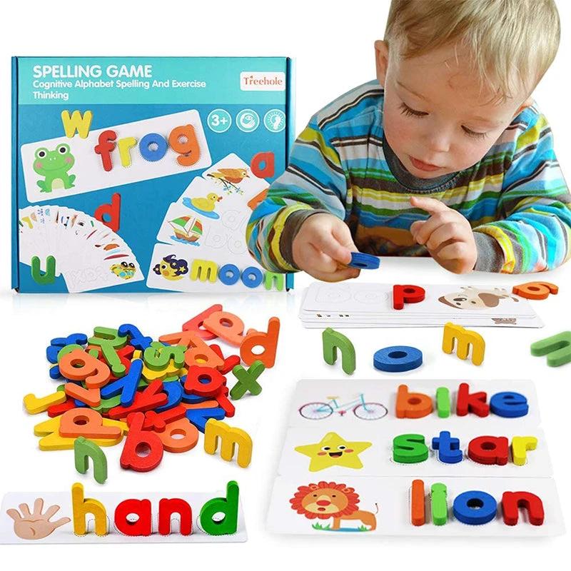 Letter recognition spelling game by Bowlift