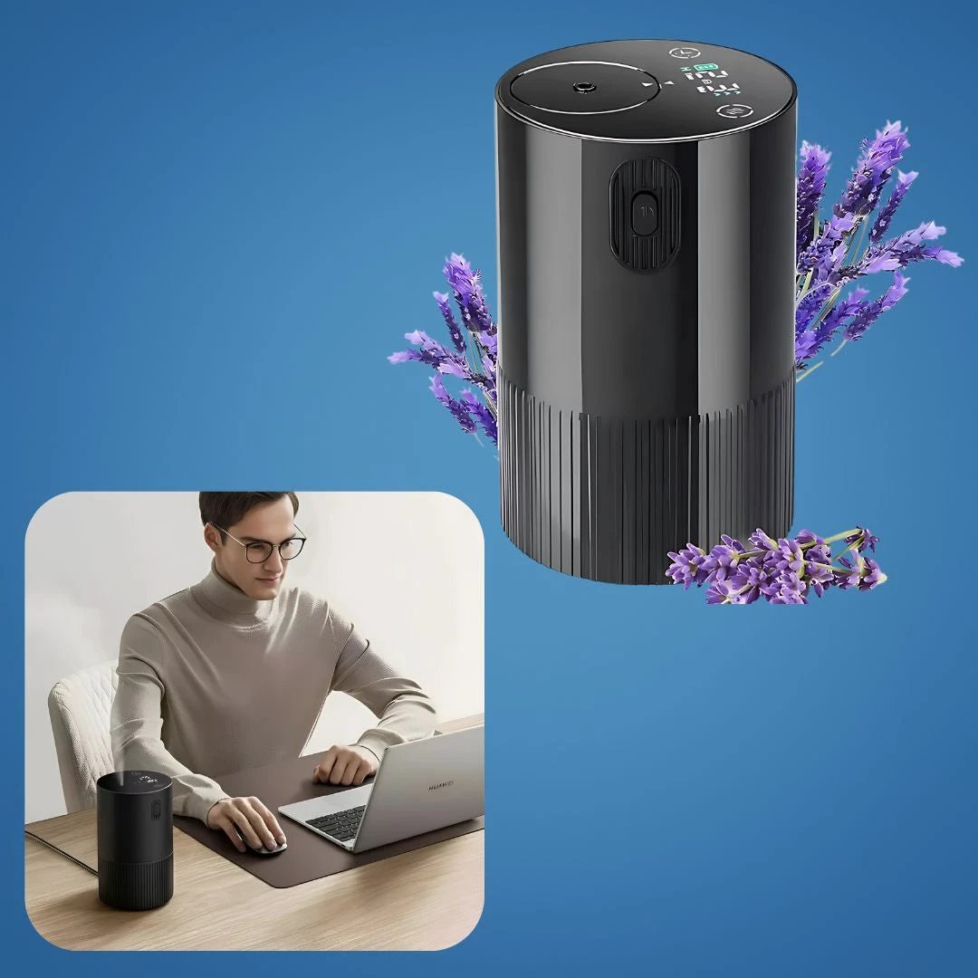 Rechargeable Quiet Mist – 10 ml Silent Timer – Relaxing Aromatherapy for Sleep Stress Relief Office Travel Bowlift by Bowlift