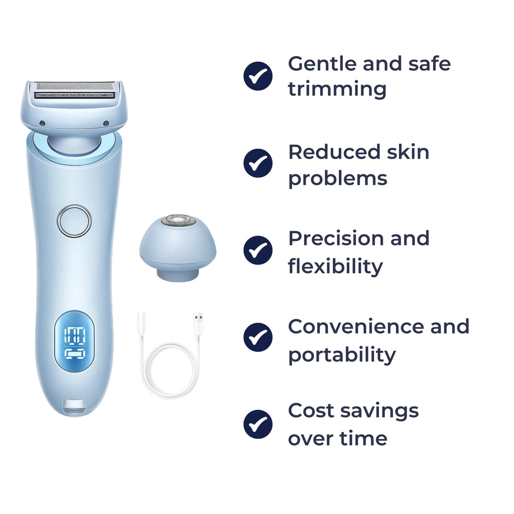 Irritation-free Gentle Shave – Waterproof Wet & Dry – Precision Head – Women with Sensitive Skin Bowlift by Bowlift