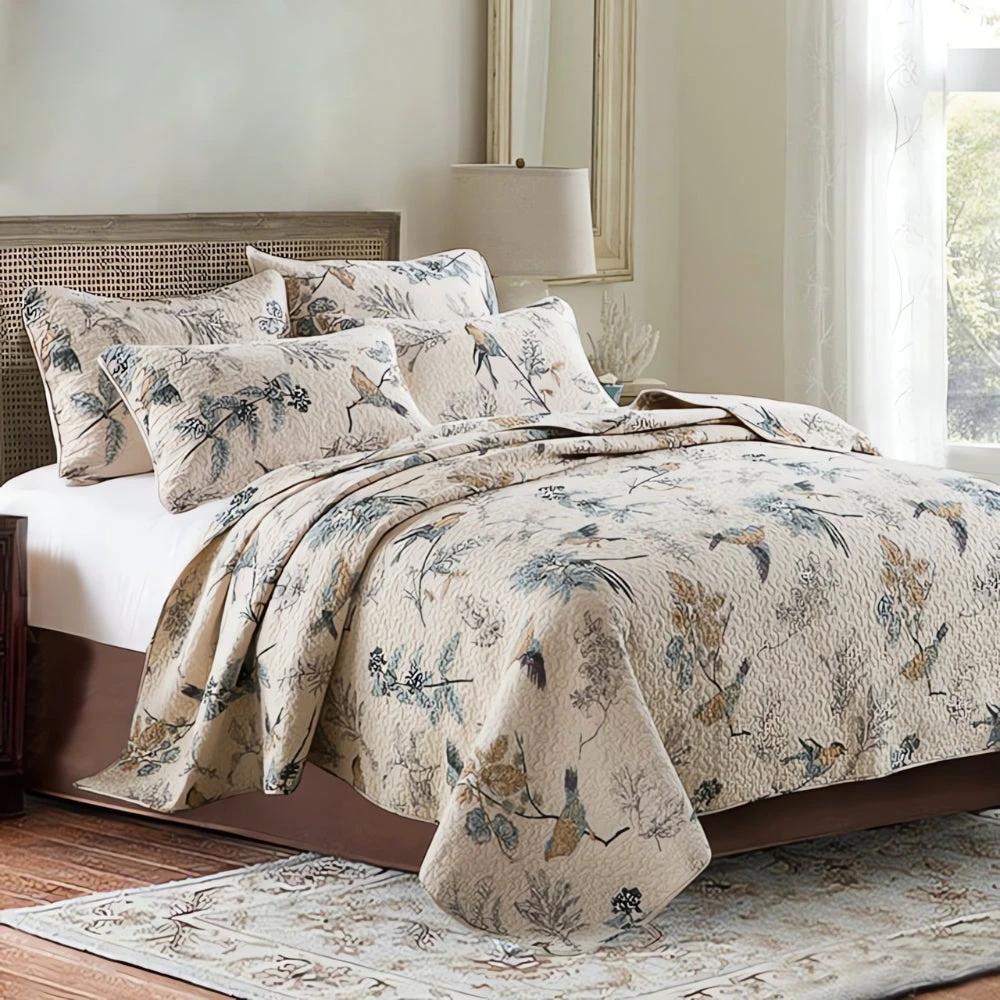 Elegant Floral Coverlet by Casa & Beyond